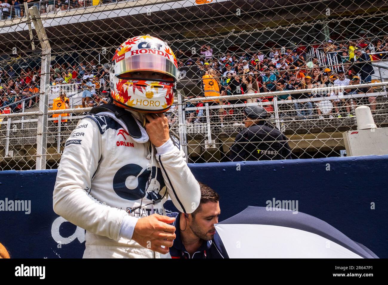 Circuit de Barcelona-Catalunya, Barcellona, SpainMonaco, 4,Giugno.2023: Yuki Tsunoda, durante il Gran Premio di Formula uno di Monaco Foto Stock