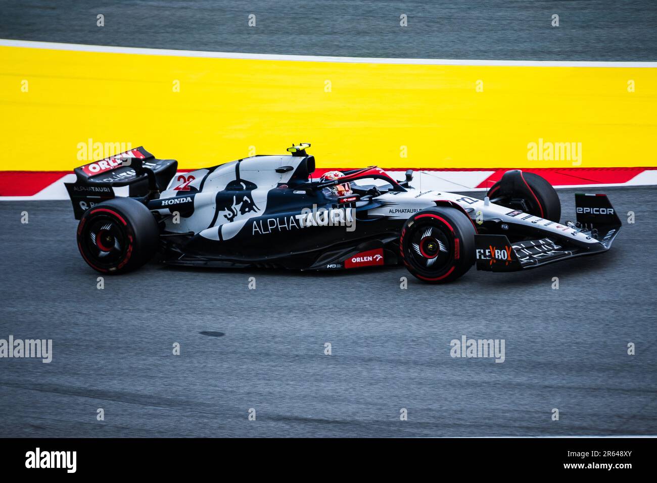Circuit de Barcelona-Catalunya, Barcellona, SpainMonaco, 3,Giugno.2023: Yuki Tsunoda, durante il Gran Premio di Formula uno di Monaco Foto Stock