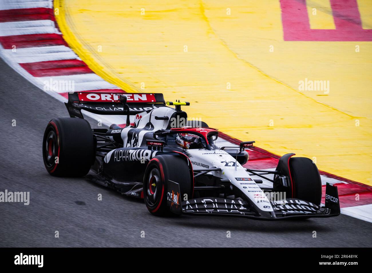 Circuit de Barcelona-Catalunya, Barcellona, SpainMonaco, 3,Giugno.2023: Yuki Tsunoda, durante il Gran Premio di Formula uno di Monaco Foto Stock