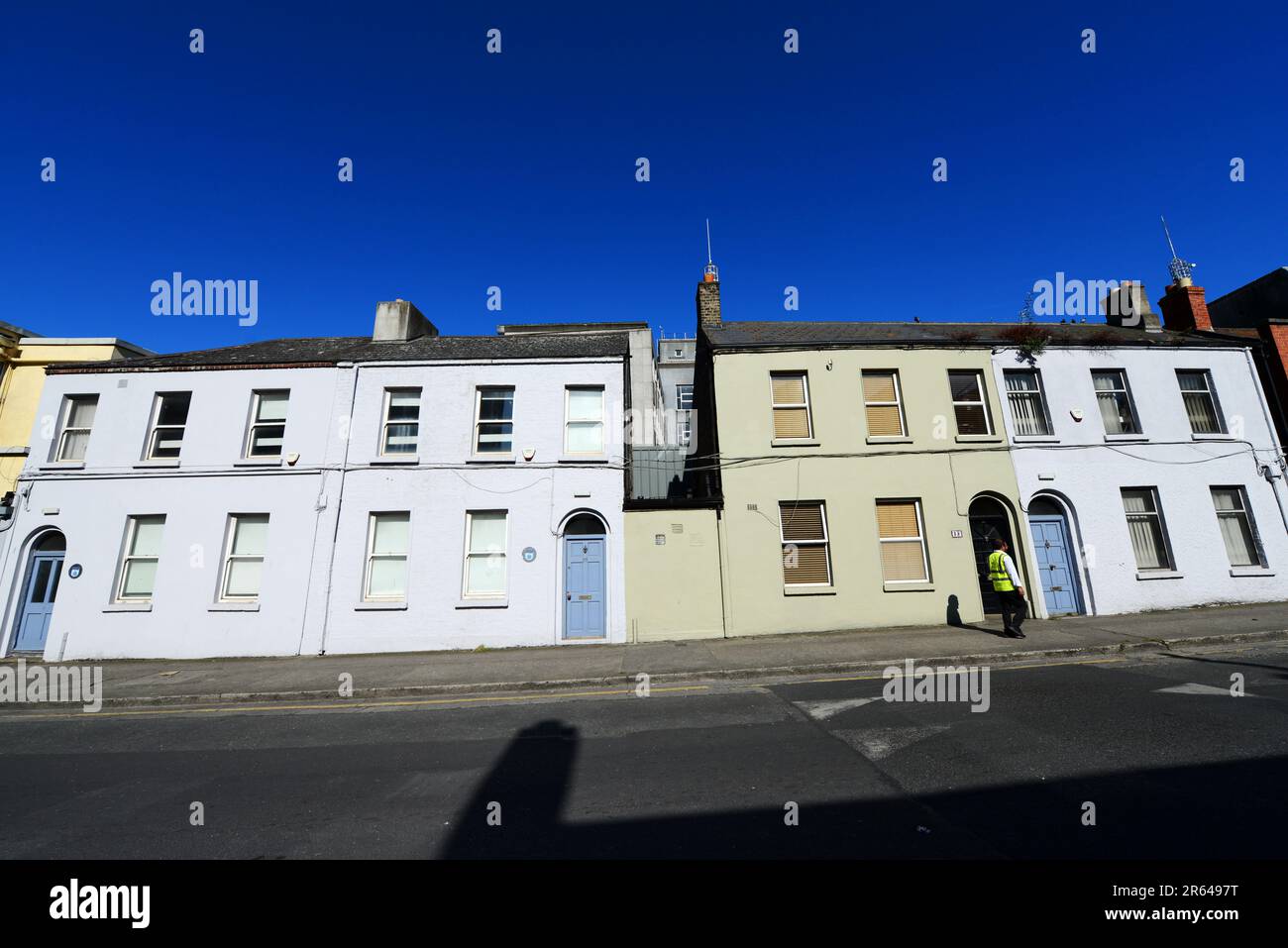 Bellissimi edifici antichi a Dublino, Irlanda. Foto Stock