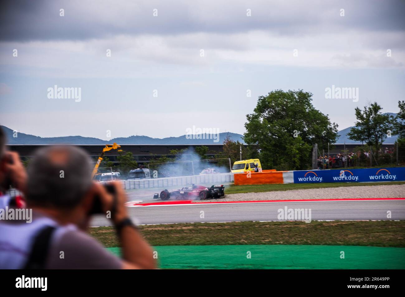 Circuit de Barcelona-Catalunya, Barcellona, SpainMonaco, 3,Giugno.2023: Valtteri Bottas, durante il Gran Premio di Formula uno di Monaco Foto Stock