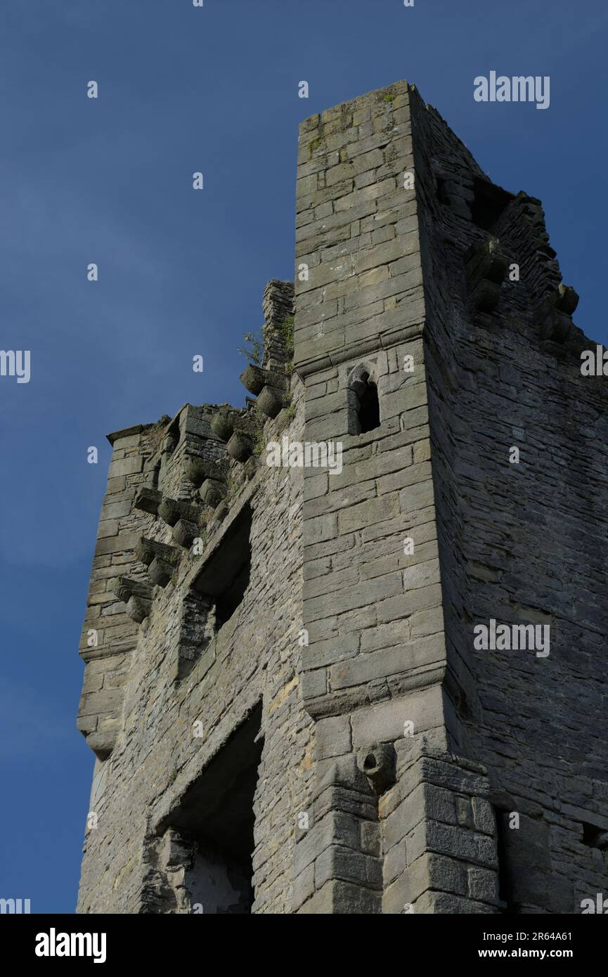 Middleham Castle, casa d'infanzia di Richard III Foto Stock