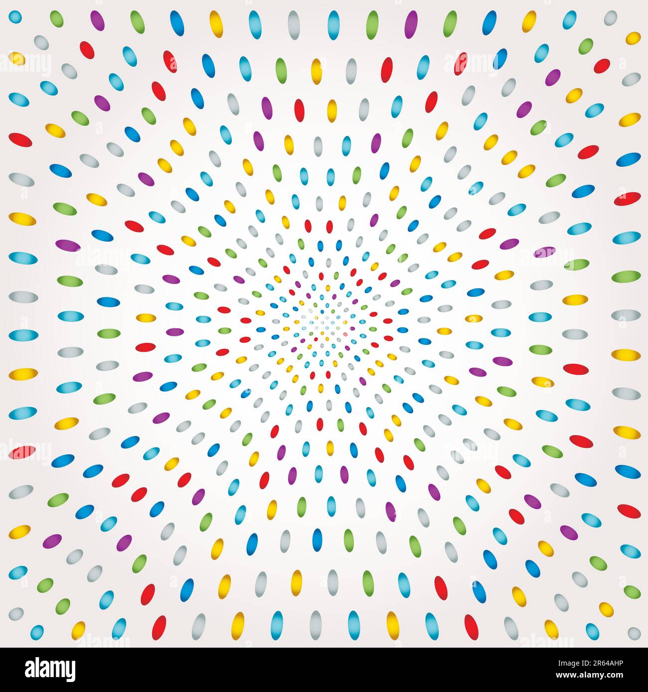 Illustrazione di punti vettoriali con sfondo a punti multicolore Illustrazione Vettoriale