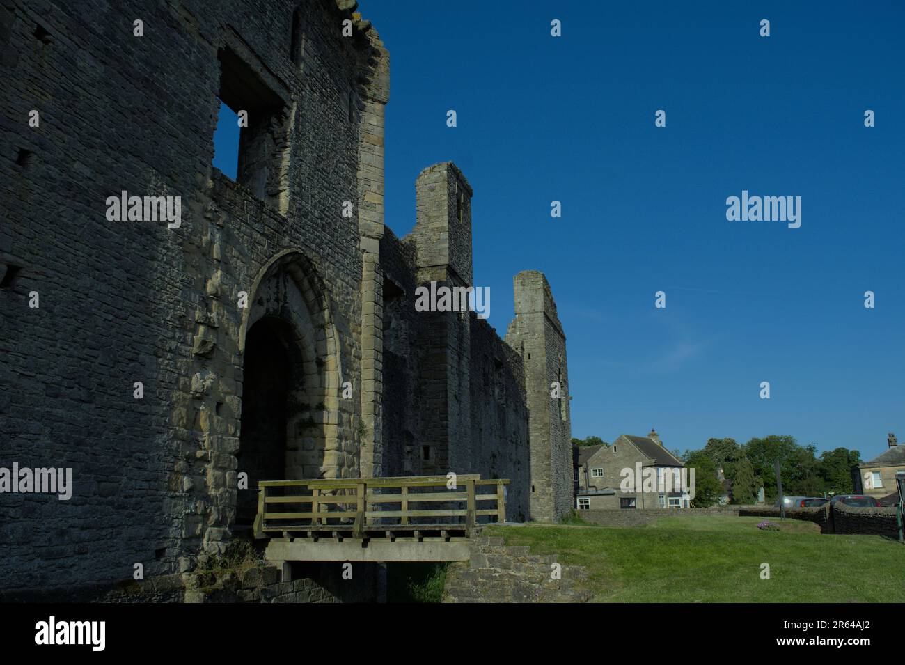 Middleham Castle, casa d'infanzia di Richard III Foto Stock