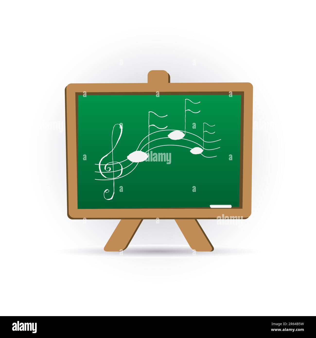 lavagna con note Illustrazione Vettoriale