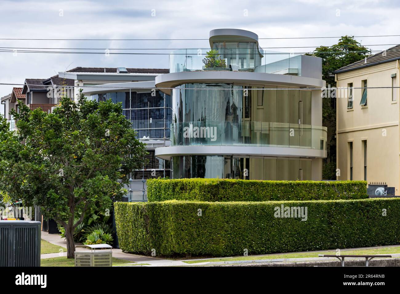 La Butterfly House, progettata nel 2005 a dover Heights, Sydney, Australia, è stata progettata dal famoso architetto locale ed Lippmann Foto Stock