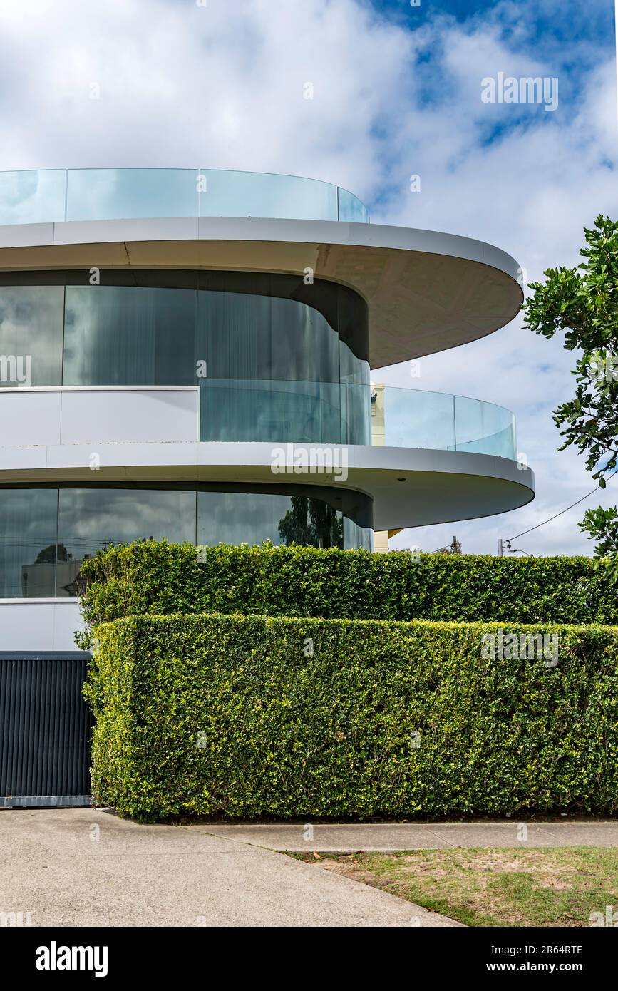 La Butterfly House, progettata nel 2005 a dover Heights, Sydney, Australia, è stata progettata dal famoso architetto locale ed Lippmann Foto Stock