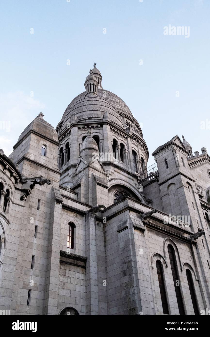 Vecchi edifici di Parigi. Illustrazione del turismo e della vita quotidiana nella Grande Parigi. Francia. Foto Stock