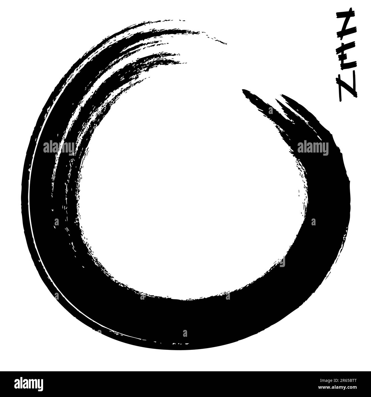 illustrazione vettoriale di un cerchio zen Illustrazione Vettoriale