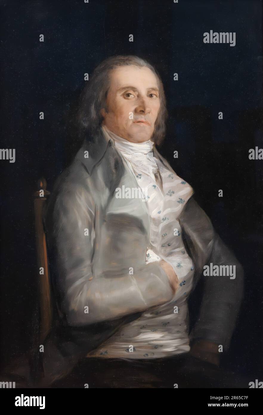 Don Andrés del Peral, prima del 1798 del pittore spagnolo Francisco de Goya, olio su pioppo. La caduta sul lato sinistro del volto di Peral può essere stata un male Foto Stock