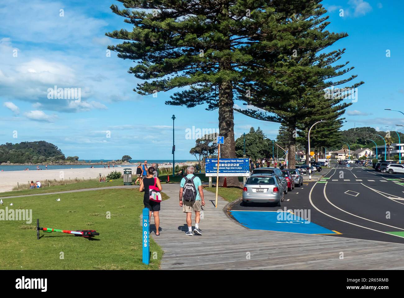 Tauranga in Nuova Zelanda: Spiaggia di Maunganui Foto Stock