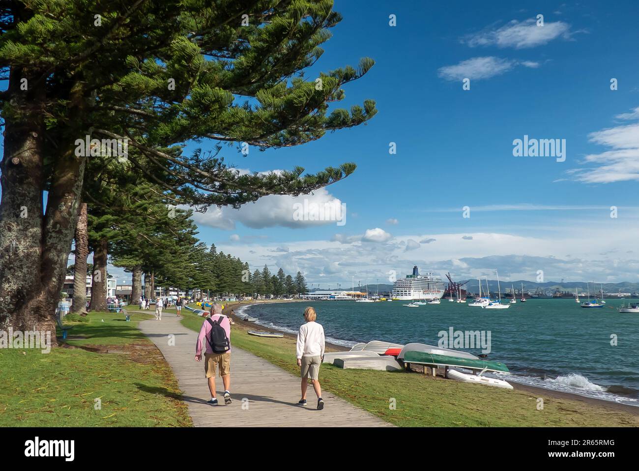 Tauranga in Nuova Zelanda: Pilot Bay Beach Foto Stock