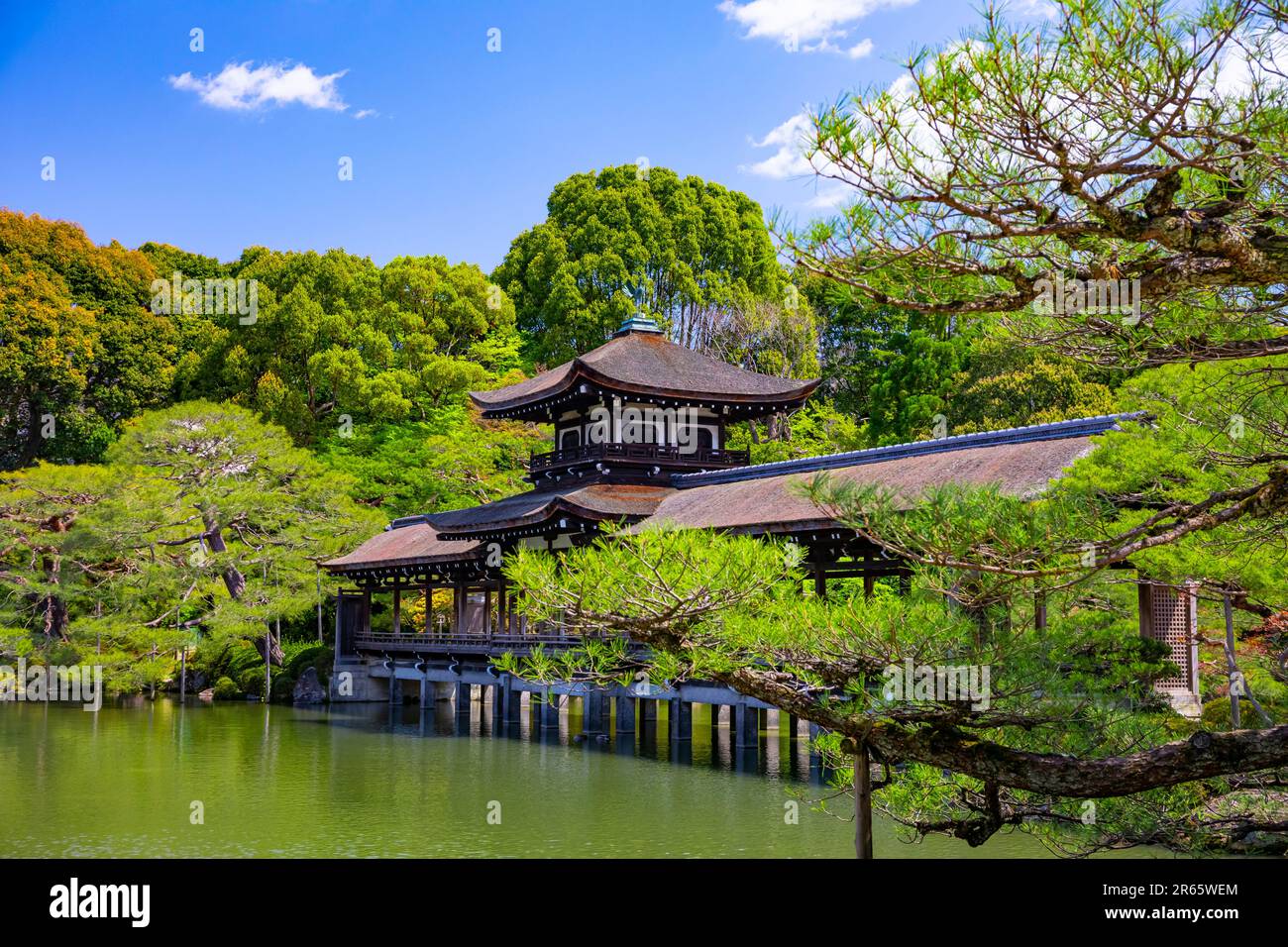 Giardino Shinto di Heian Jingu Santuario Foto Stock