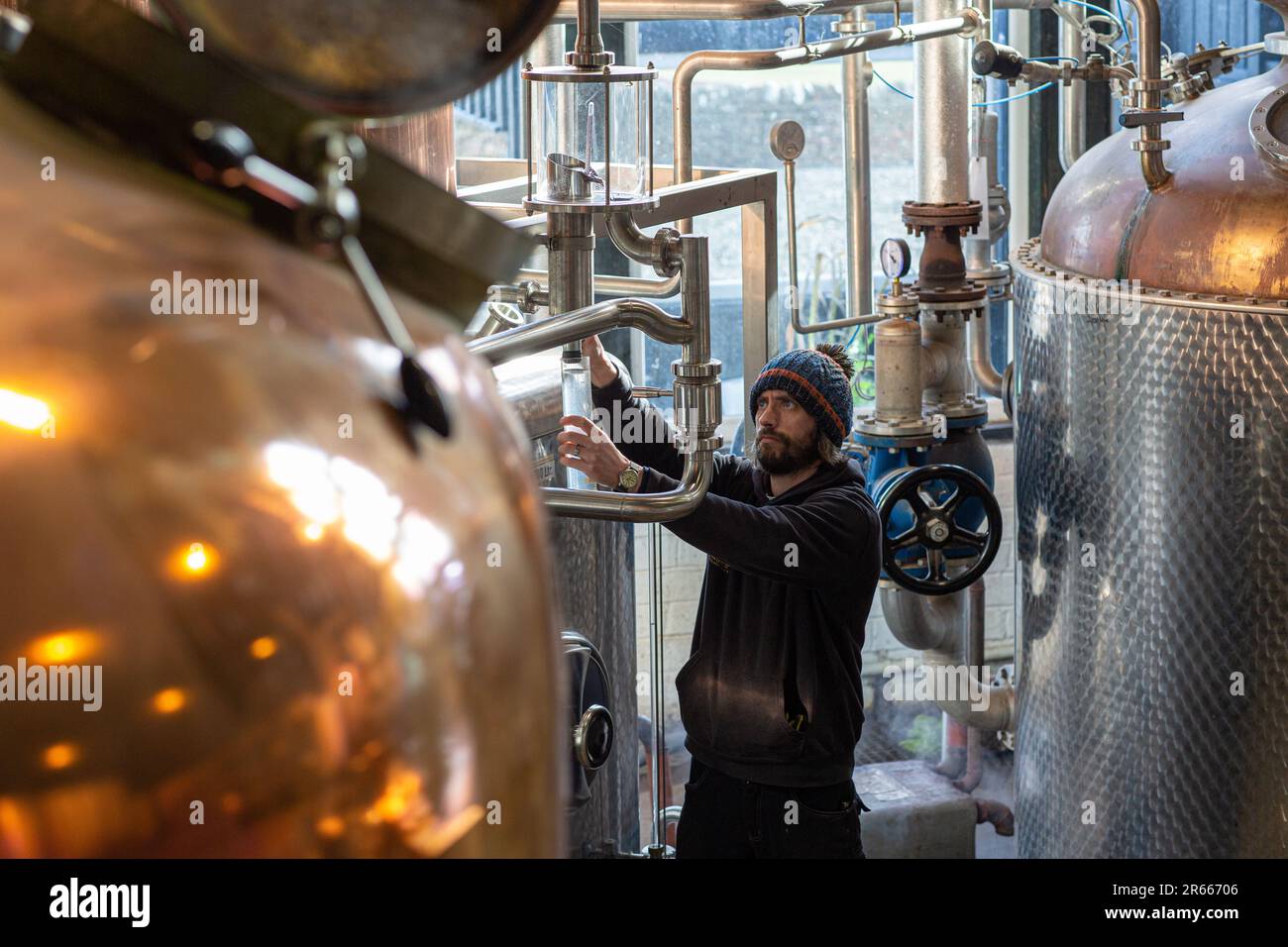 Distilleria Arbikie Highland Estate, Highlands , Montrose, Scozia Foto Stock