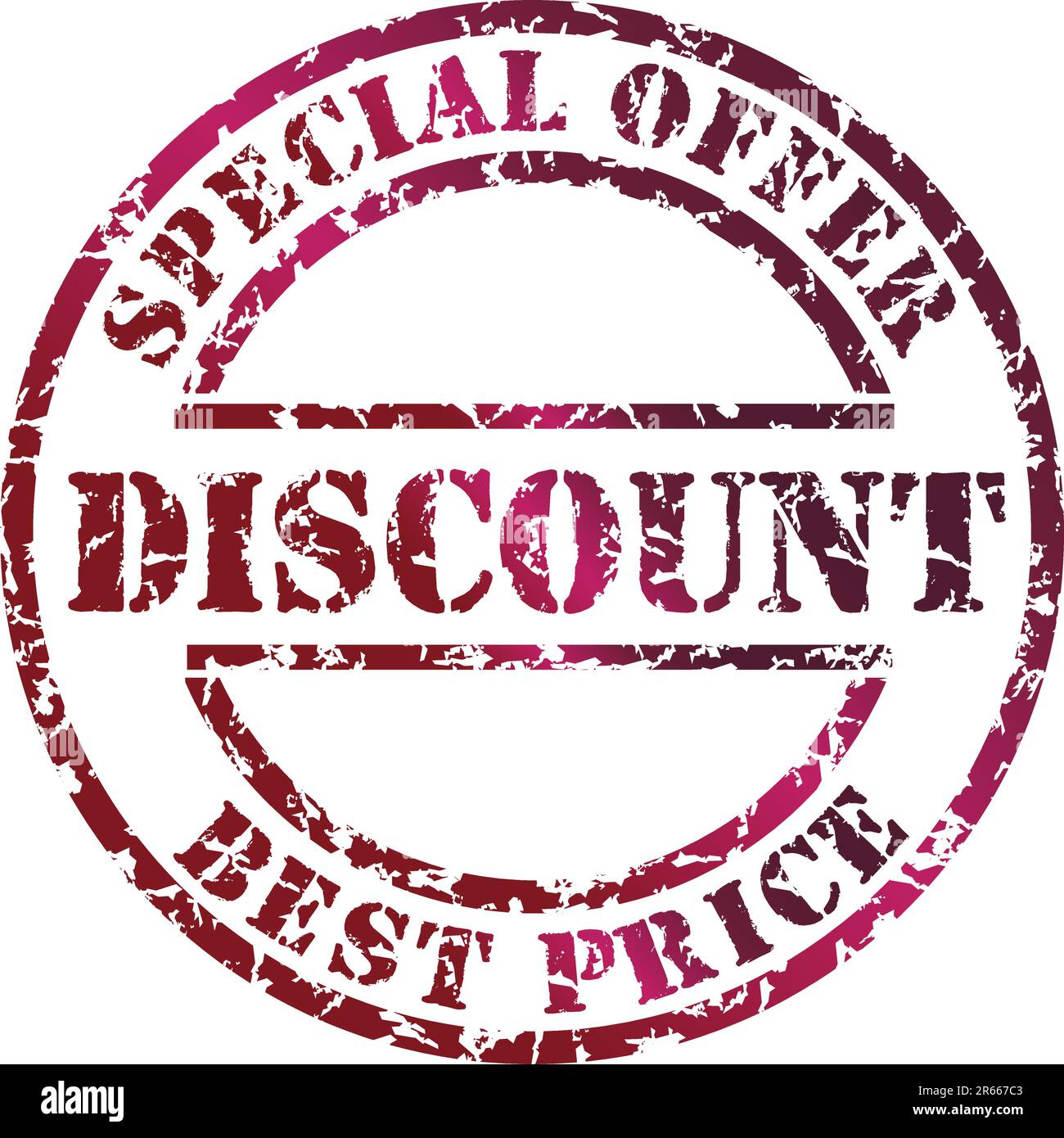 Sconto vettoriale e timbro dell'offerta speciale Illustrazione Vettoriale