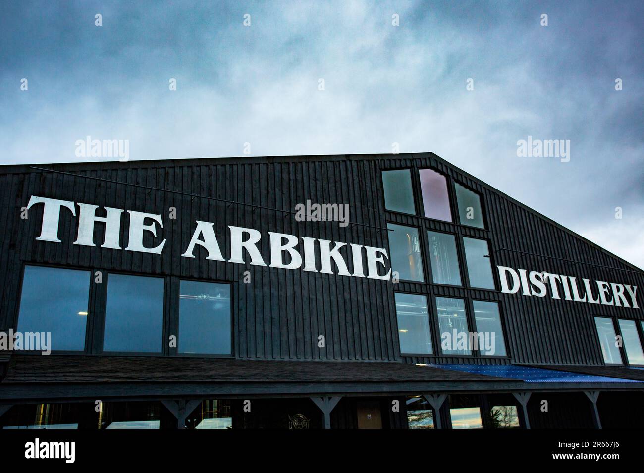 Distilleria Arbikie Highland Estate, Highlands , Montrose, Scozia Foto Stock