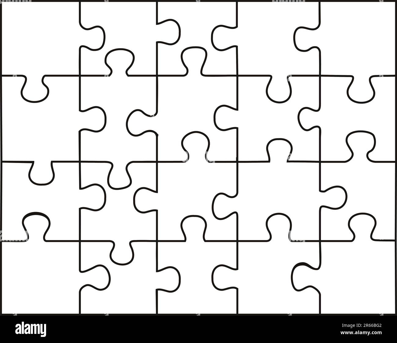 puzzle vettoriale trasparente sullo sfondo Immagine e Vettoriale - Alamy