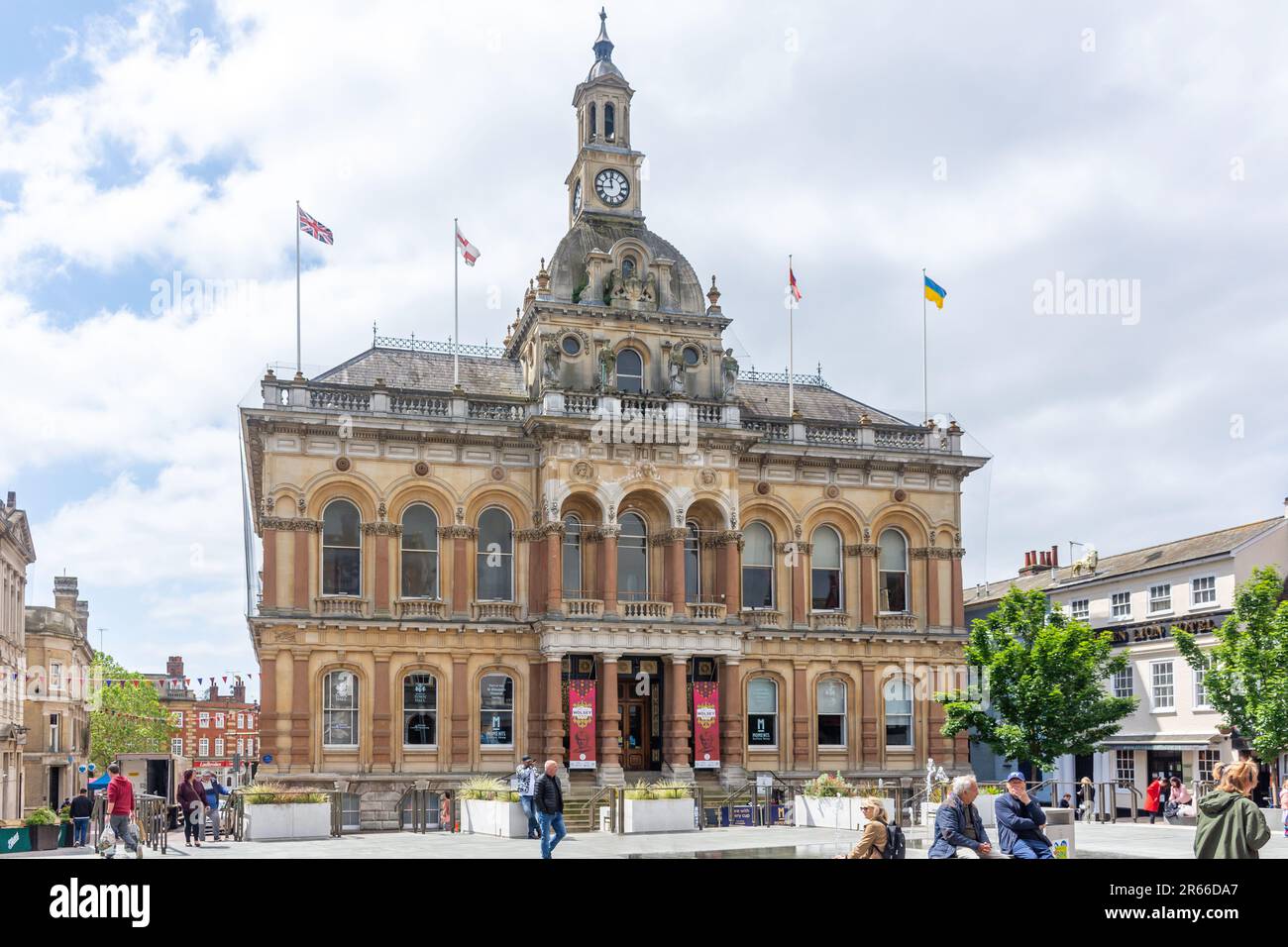 Municipio di Ipswich, la Cornhill, Ipswich, Suffolk, Inghilterra, Regno Unito Foto Stock