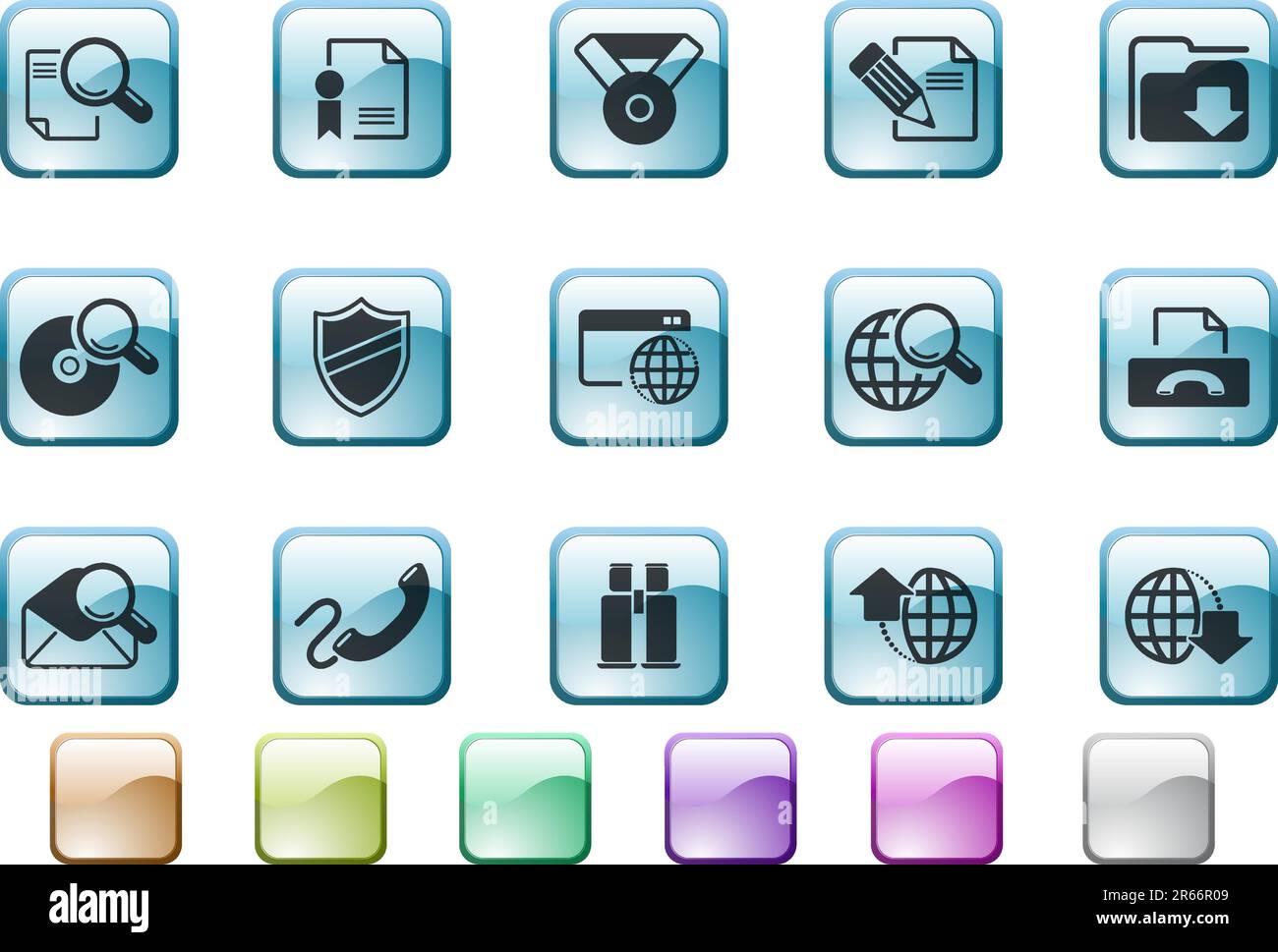 Icone di Internet Illustrazione Vettoriale