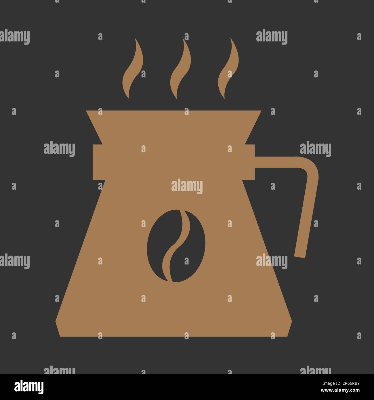 Icona della macchina per il caffè. Illustrazione vettoriale in stile piatto per elementi di design per caffè, alimenti e bevande Illustrazione Vettoriale