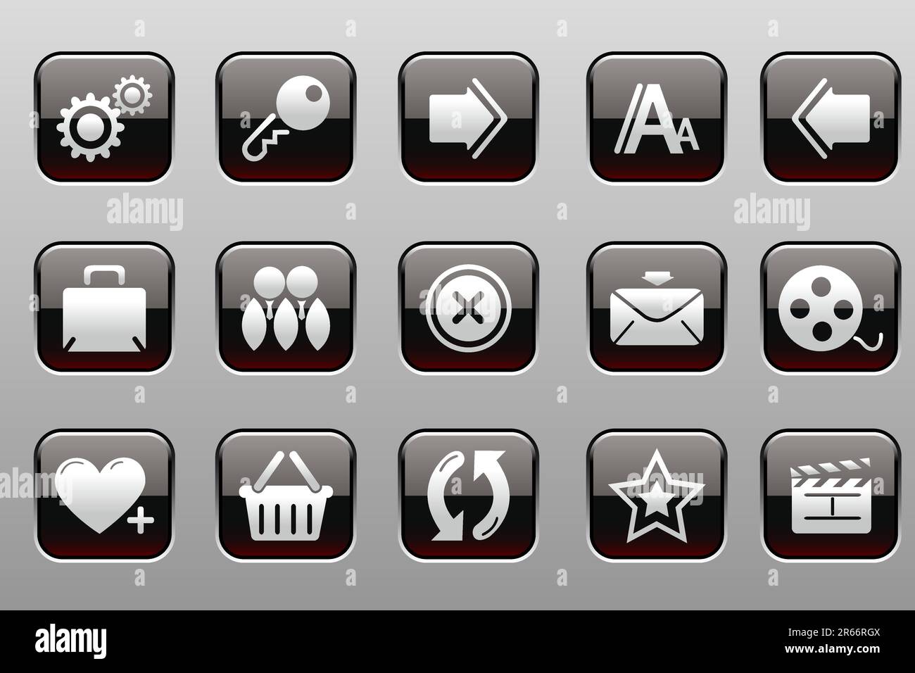 icone del sito web e di internet Illustrazione Vettoriale