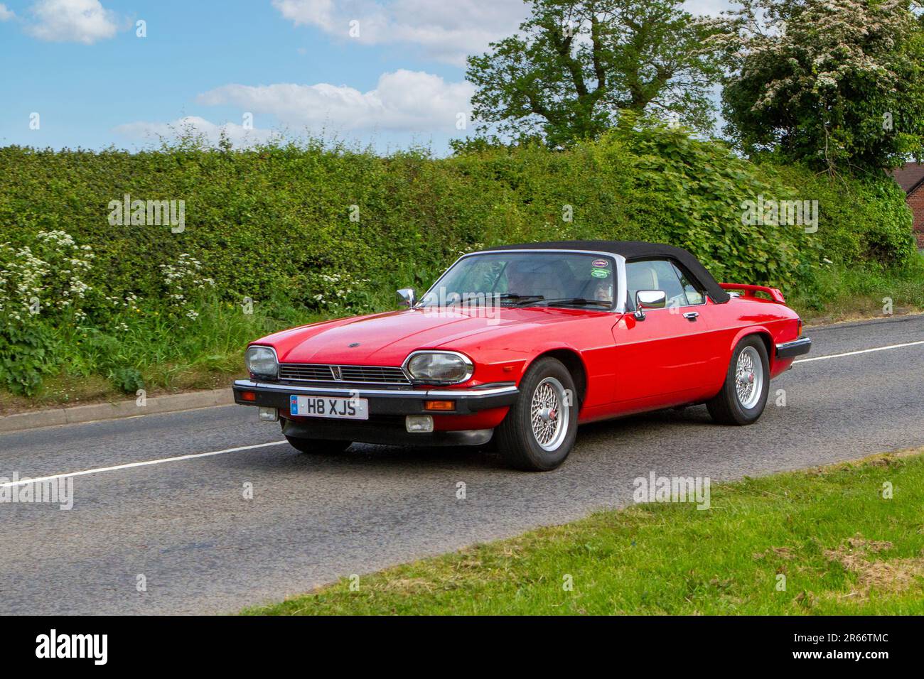 1991 90s anni '90 Jaguar XJ-S Cabriolet AutoClassic vintage, motori del passato in rotta per Capesthorne Hall Vintage Collectors show, Cheshire. Foto Stock