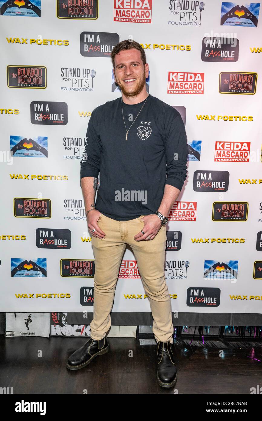 Los Angeles, Stati Uniti. 06th giugno, 2023. Il comico Greg Berman partecipa alle commedie 'Wax Poetics' e 'i am A BassHOLE' alla Bourbon Room di Hollywood, CA 6 giugno 2023 Credit: Eugene Powers/Alamy Live News Foto Stock