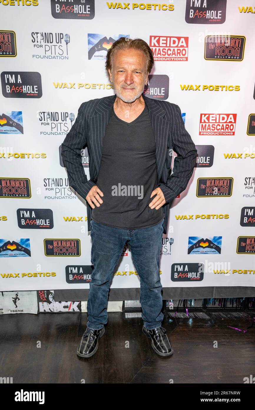 Los Angeles, Stati Uniti. 06th giugno, 2023. L'artista PAVEL partecipa alle commedie 'Wax Poetics' e 'i am A BassHOLE' alla Bourbon Room di Hollywood, CA 6 giugno 2023 Credit: Eugene Powers/Alamy Live News Foto Stock
