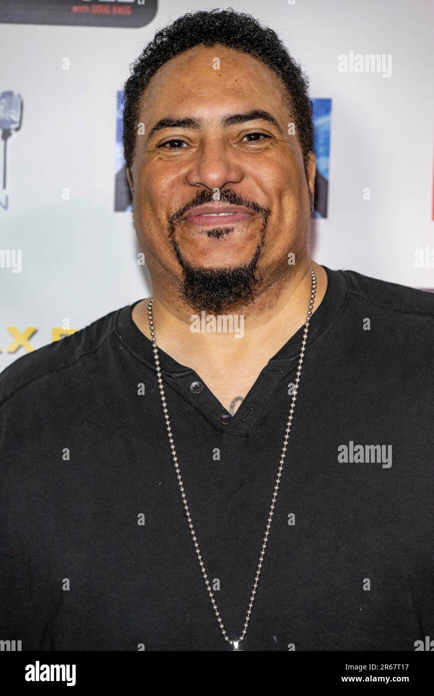 Los Angeles, Stati Uniti. 06th giugno, 2023. Il comico SHANG partecipa alle commedie 'Wax Poetics' e 'i am A BassHOLE' alla Bourbon Room di Hollywood, CA 6 giugno 2023 Credit: Eugene Powers/Alamy Live News Foto Stock