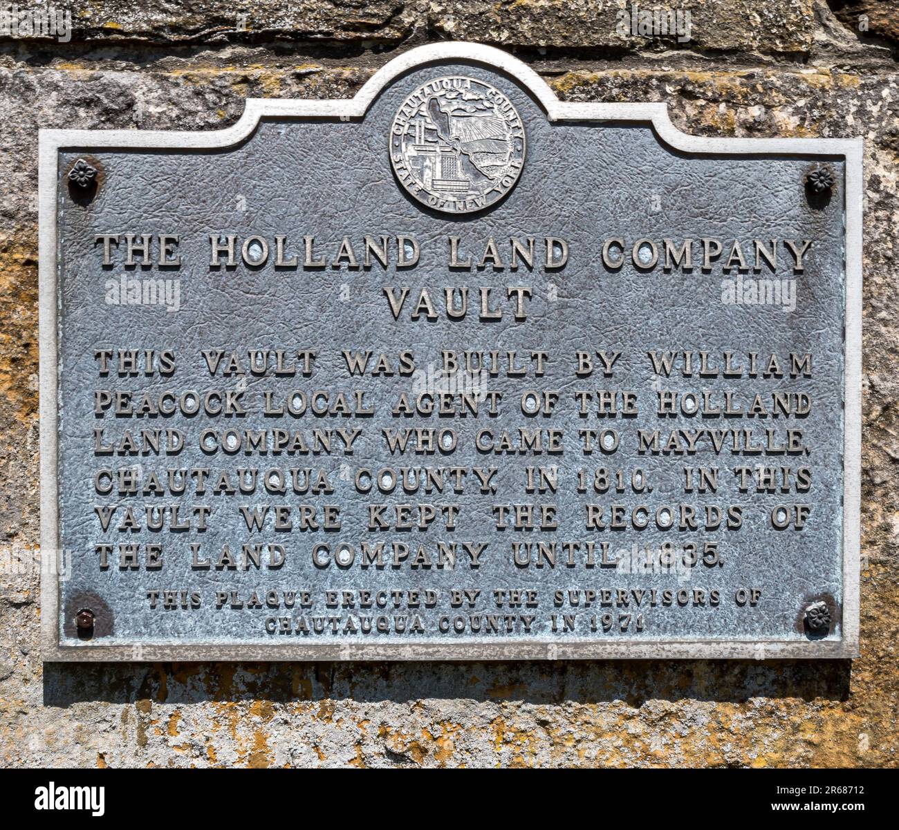 Costruzione del caveau della holland land company immagini e fotografie