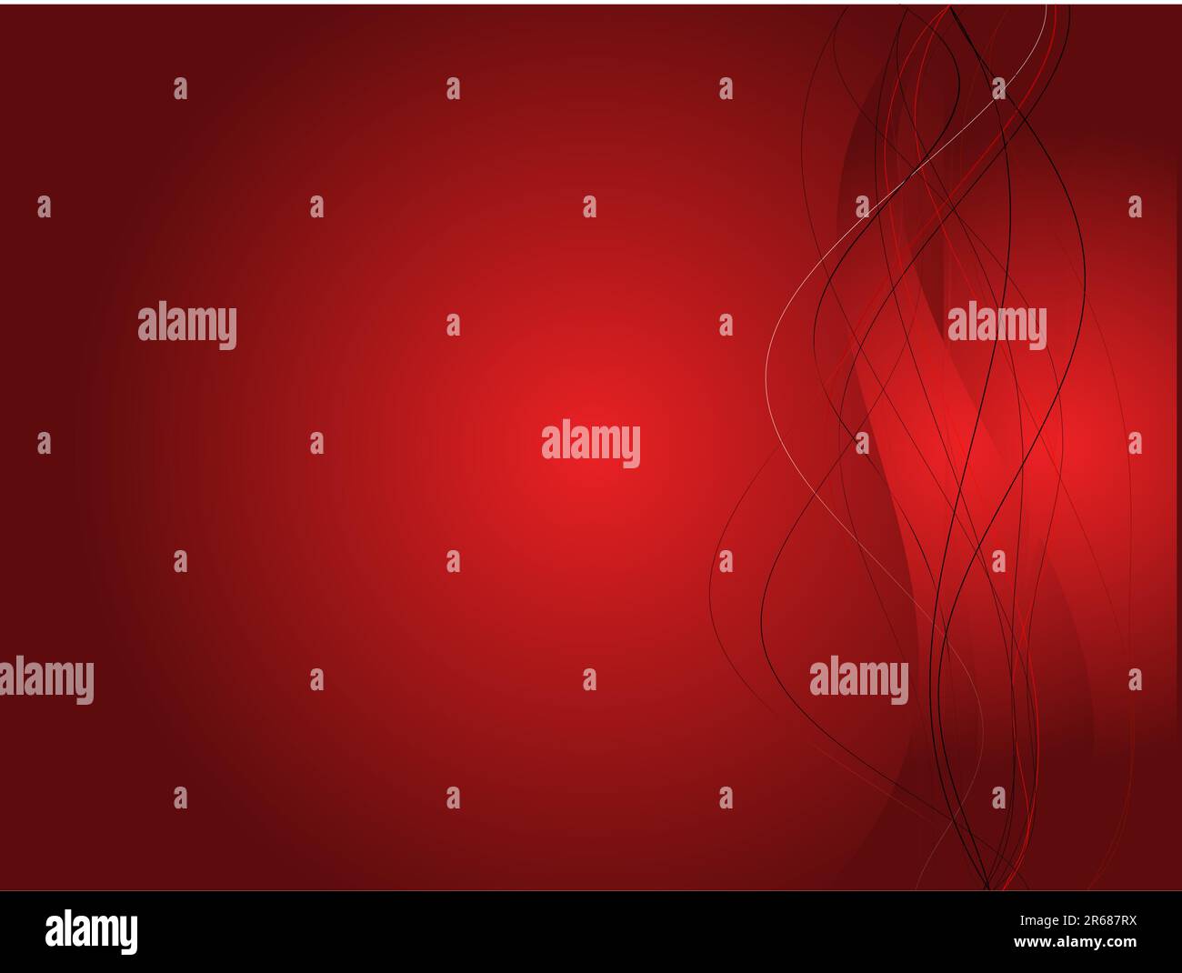 Sfondo con abstract linee lisce e onde Illustrazione Vettoriale