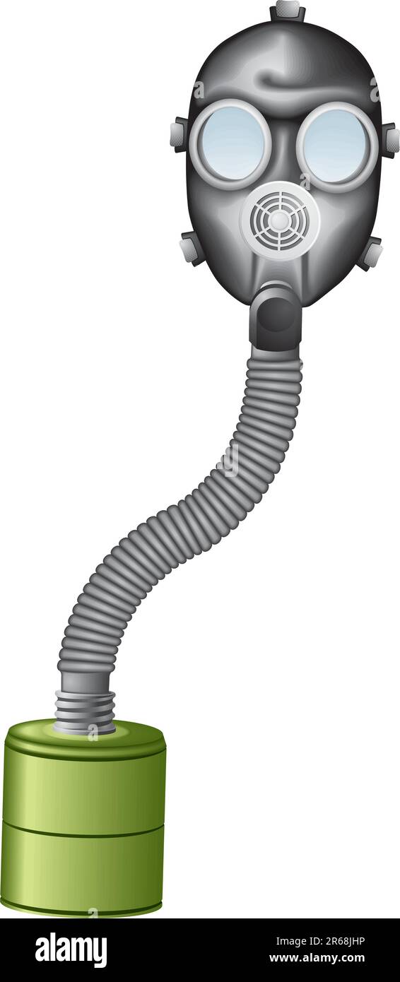 Maschera antigas vettoriale Illustrazione Vettoriale