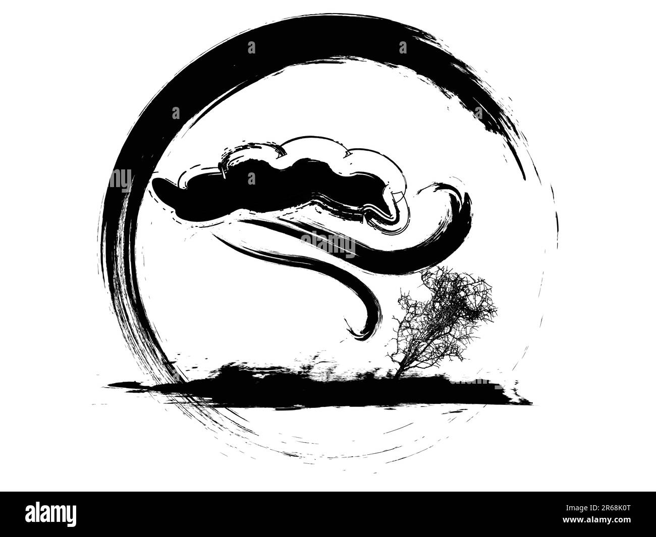 illustrazione vettoriale di un'icona meteo grunge Illustrazione Vettoriale