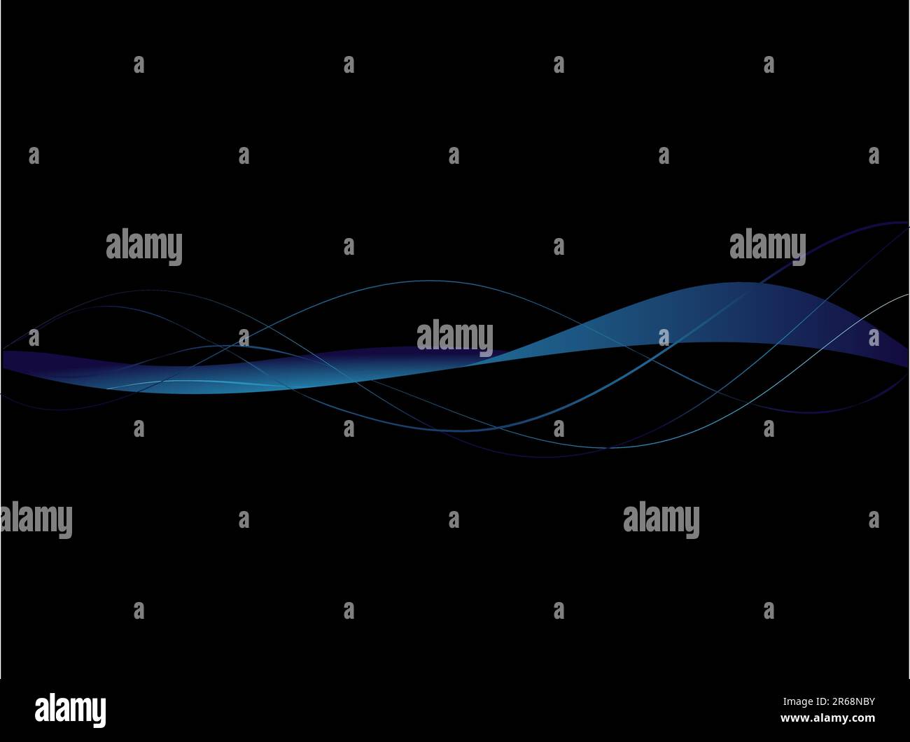 Sfondo con abstract linee lisce e onde Illustrazione Vettoriale