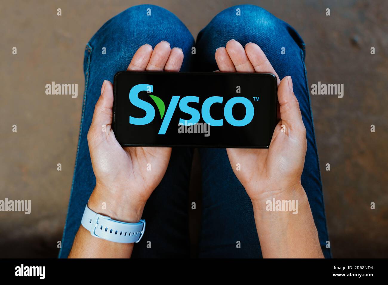 Brasile. 7th giugno, 2023. In questa immagine, il logo Sysco Corporation viene visualizzato sullo schermo dello smartphone. (Credit Image: © Rafael Henrique/SOPA Images via ZUMA Press Wire) SOLO PER USO EDITORIALE! Non per USO commerciale! Foto Stock