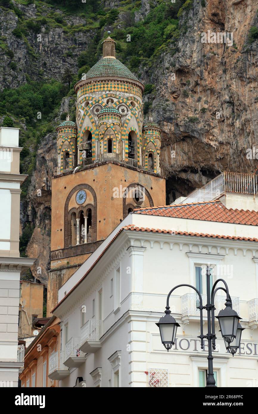 Duomo di Amalfi, Costiera Amalfitana (Costiera amalfitana / Costa d'Amalfi). Cattedrale di Sant'Andrea Foto Stock