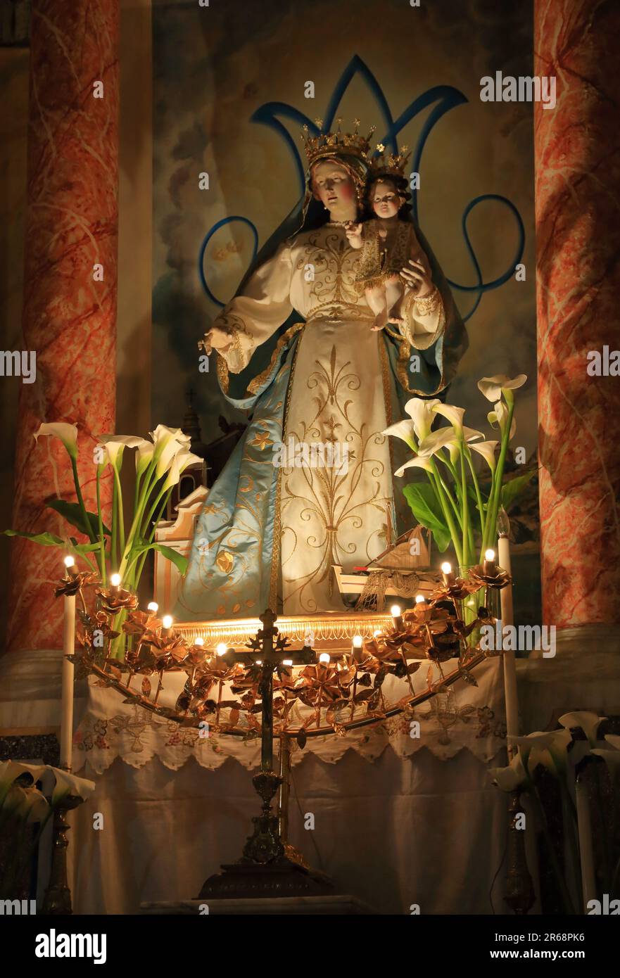 Chiesa di nostra Signora di Costantinopoli (Chiesa della Madonna di Costantinopoli), Agropoli, Italia Foto Stock