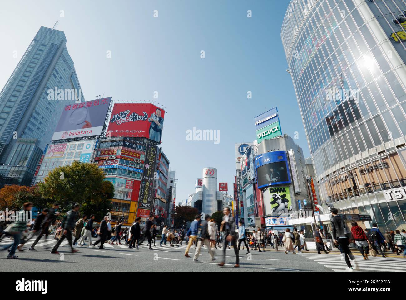 Shibuya crossing scramble Foto Stock