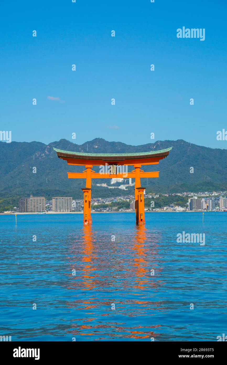 Otorii (porta Grande) di Miyajima Foto Stock