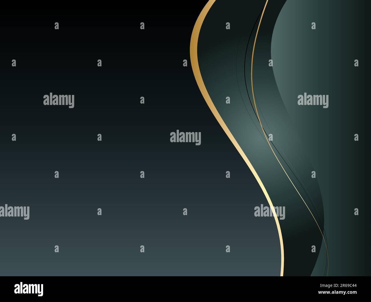 Sfondo con abstract linee lisce e onde Illustrazione Vettoriale