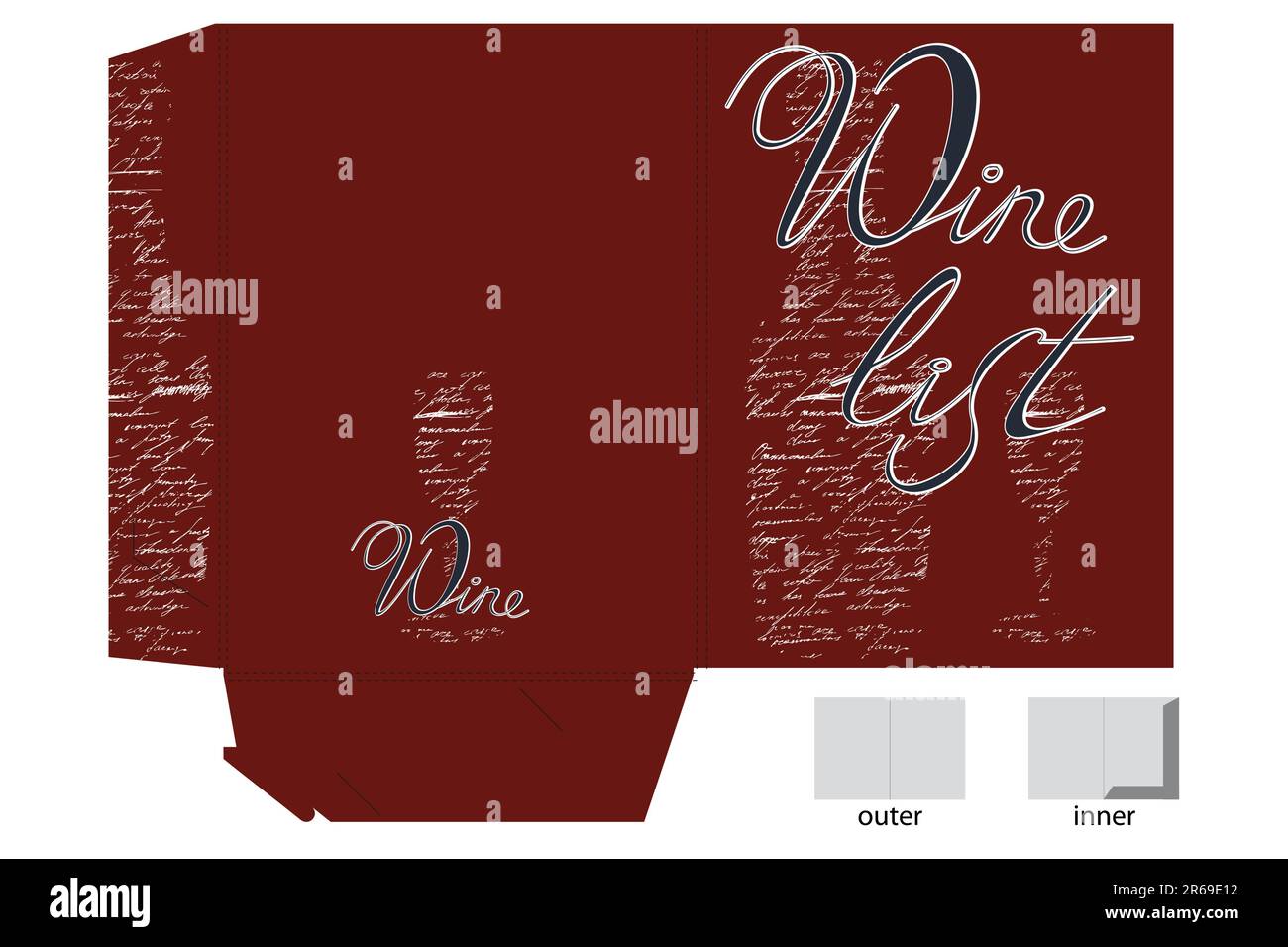 Modello per la progettazione di cartelle Illustrazione Vettoriale