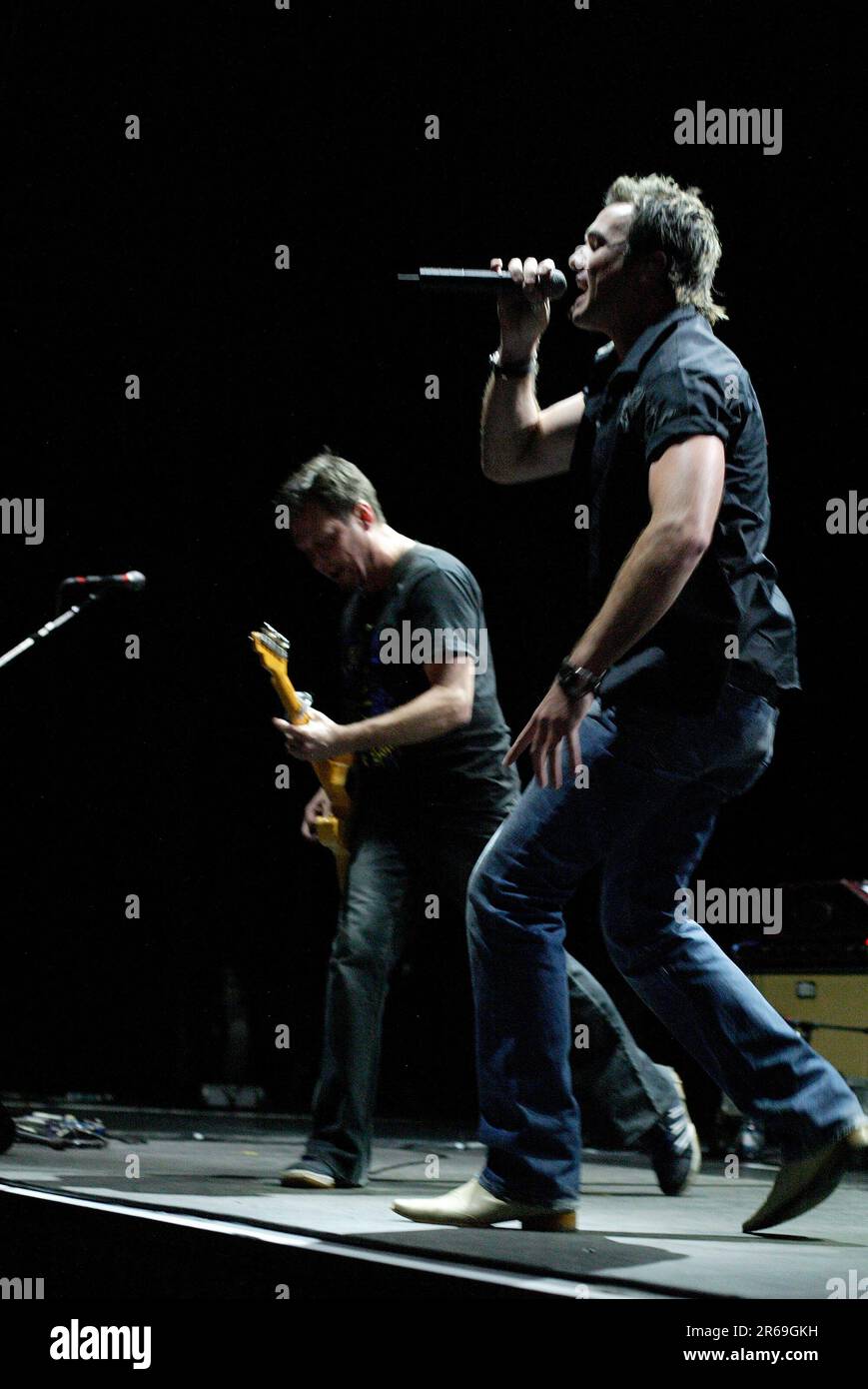 Shannon Noll ha suonato, sostenendo dal vivo, al Sydney Entertainment Centre, Australia, il 20th 2006 ottobre. Foto Stock