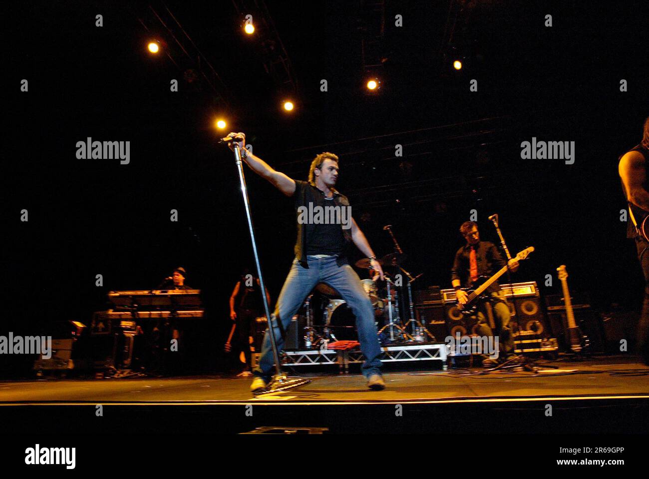 Shannon Noll ha suonato, sostenendo dal vivo, al Sydney Entertainment Centre, Australia, il 20th 2006 ottobre. Foto Stock