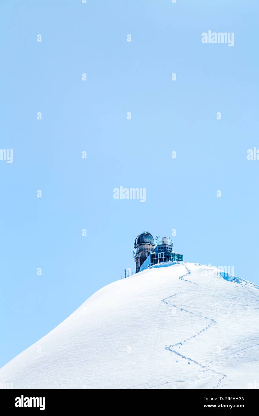 Osservatorio Sphinx sulla cima di Jungfraujoch, Svizzera Foto Stock
