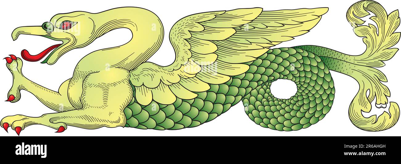 Vettore del drago cinese Illustrazione Vettoriale