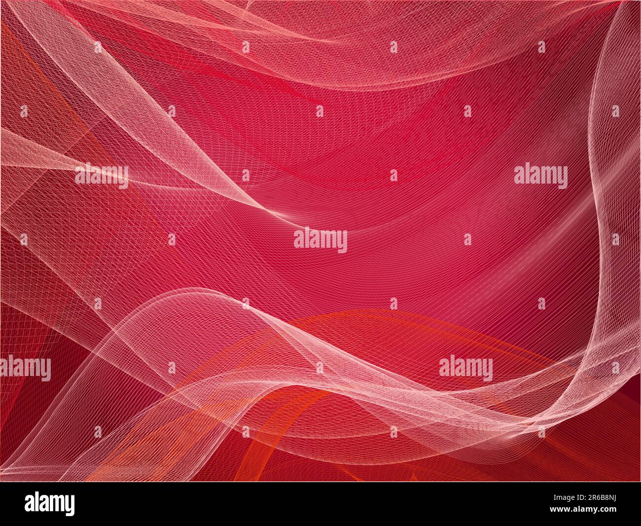 Rosso sfondo vettoriale con linee astratte e modello Illustrazione Vettoriale