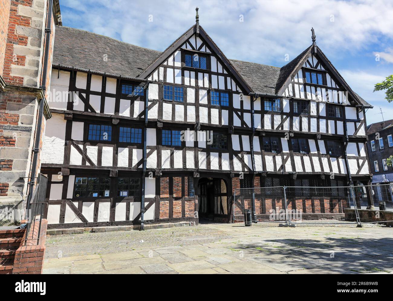 La Rowley's House e la Rowleys Mansion sono un edificio classificato di grado II* nel centro della città, Shrewsbury, Shropshire, Inghilterra, Regno Unito Foto Stock