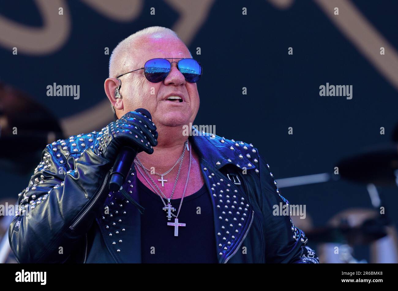 Solvesborg, Svezia, 8 giugno, 2023° giorno 2 U.D.O (DE) si esibisce al Festival del rock svedese. Udo Dirkschneider - Vocal Credit: PEO Mšller/Alamy Live News Foto Stock