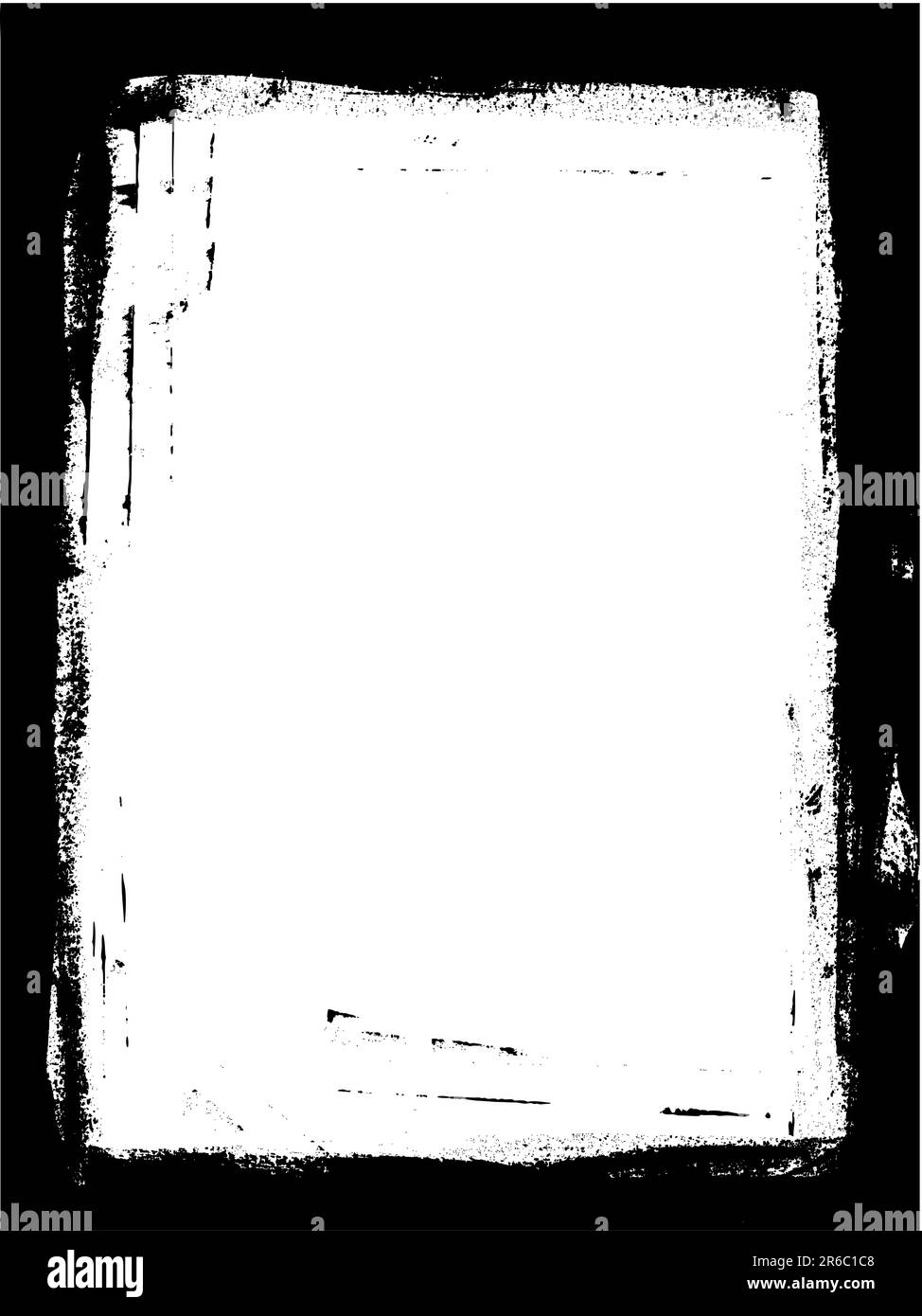 Bordo colorato pagina intera - può essere utilizzato come sfondo, sfondo, bordo, grafica aziendale, ecc. Illustrazione Vettoriale