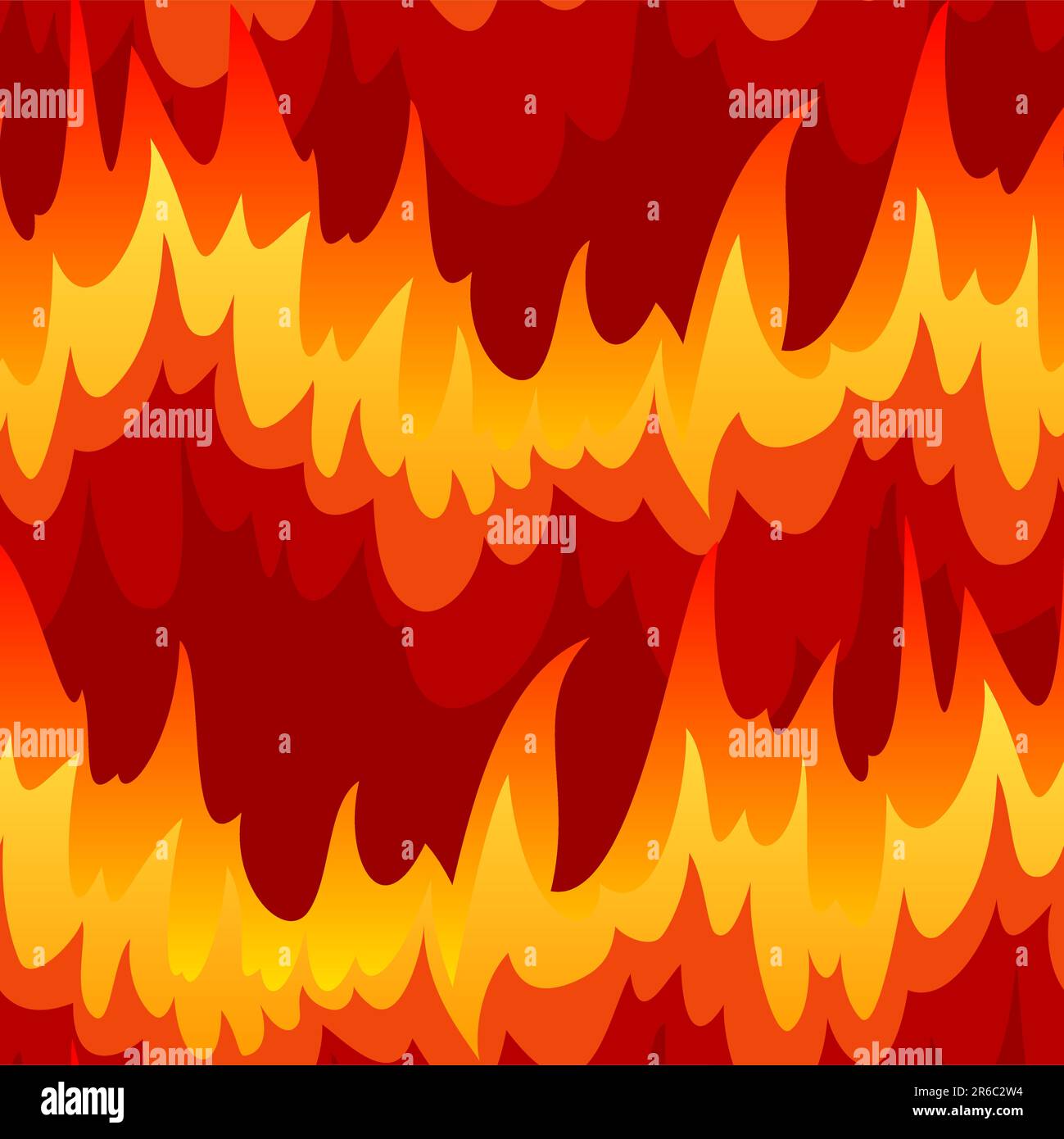 Senza soluzione di continuità con il fuoco (può essere ripetuto e scalato in qualsiasi dimensione) Illustrazione Vettoriale